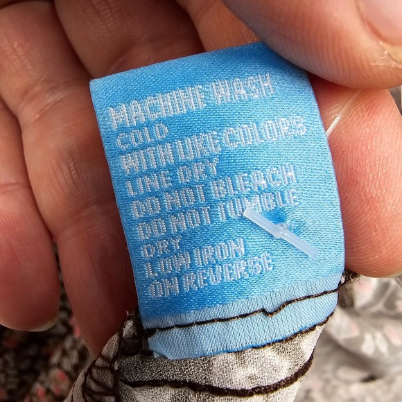 J McLaughlin‎ Dress Womens Medium Brown Floral Long Sleeve Pockets Lightweight - Picture 8 of 13